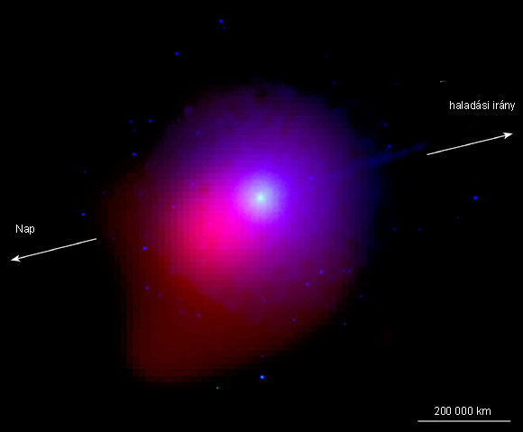 Forrás: NASA/Swift/Univ. of Leicester/DSS (STScI, AURUA)/Bodewits et al