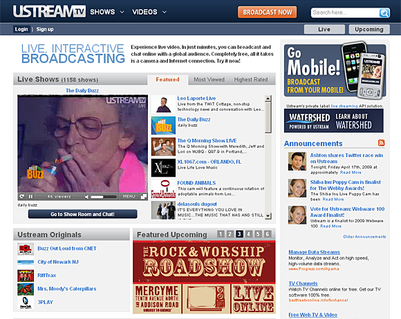 Forr�s: ustream.tv
